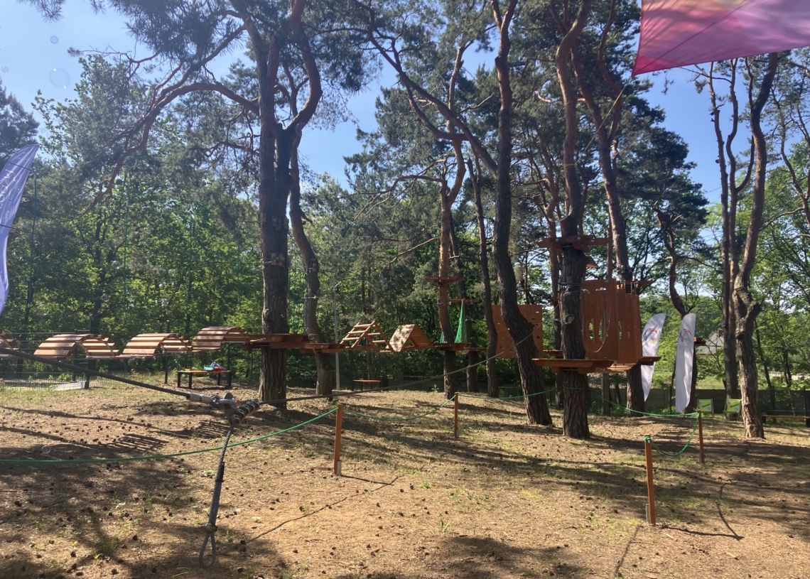 Nowy park linowy w Aleksandrowie Łódzkim już otwarty