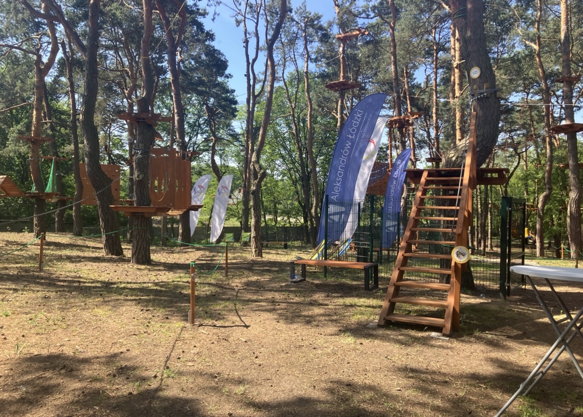 Nowy park linowy w Aleksandrowie Łódzkim już otwarty