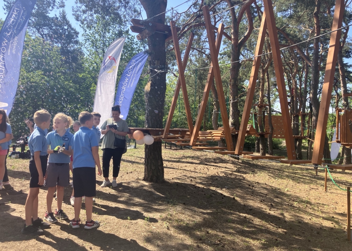 Nowy park linowy w Aleksandrowie Łódzkim już otwarty