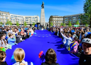 Dzień Europy 2024. Marsz na Piotrkowskiej