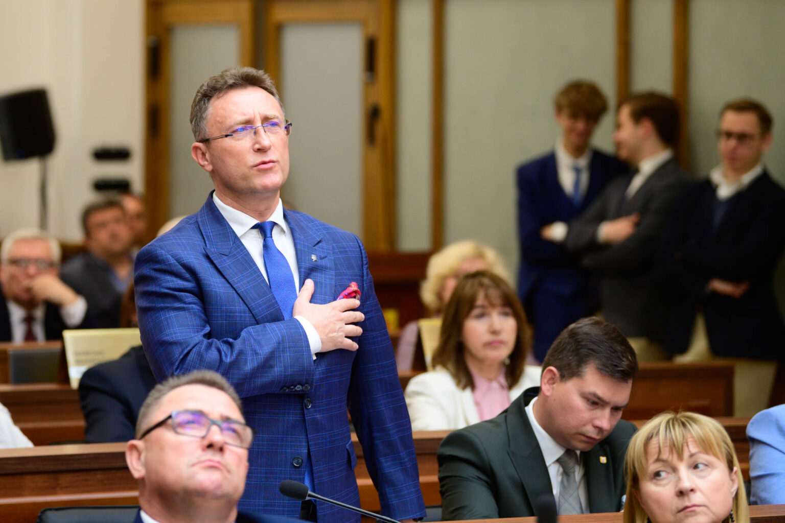 Sesja inauguracyjna Sejmiku Wojewodztwa Lodzkiego Fot Sebastian Szwajkowski 108