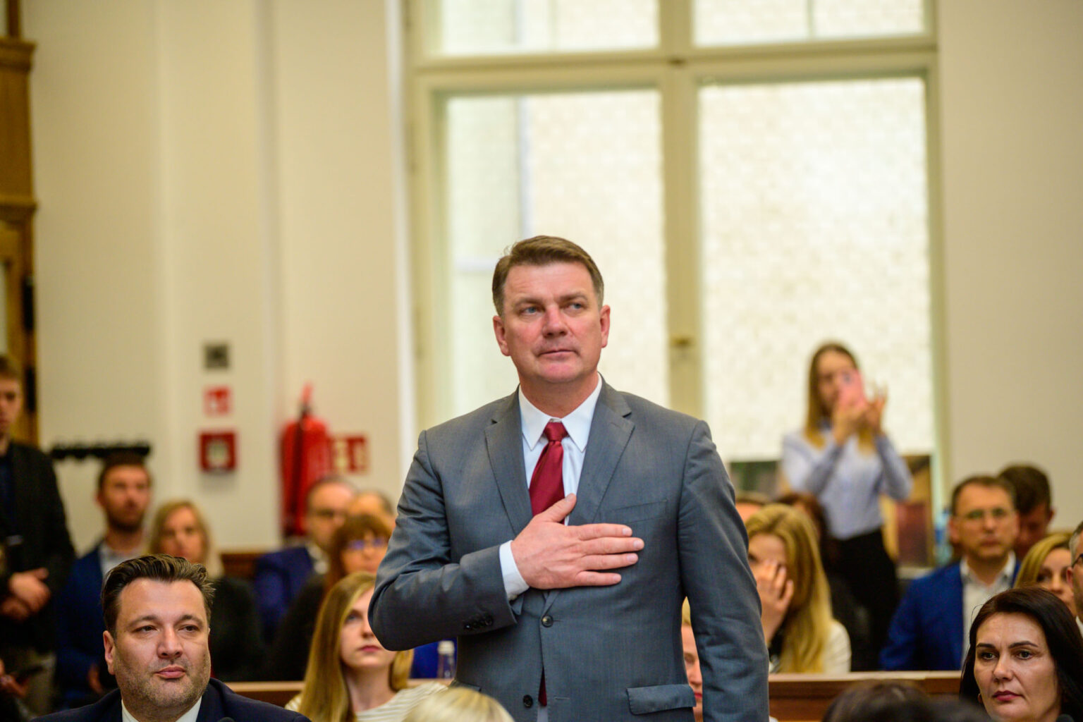 Sesja inauguracyjna Sejmiku Wojewodztwa Lodzkiego Fot Sebastian Szwajkowski 92