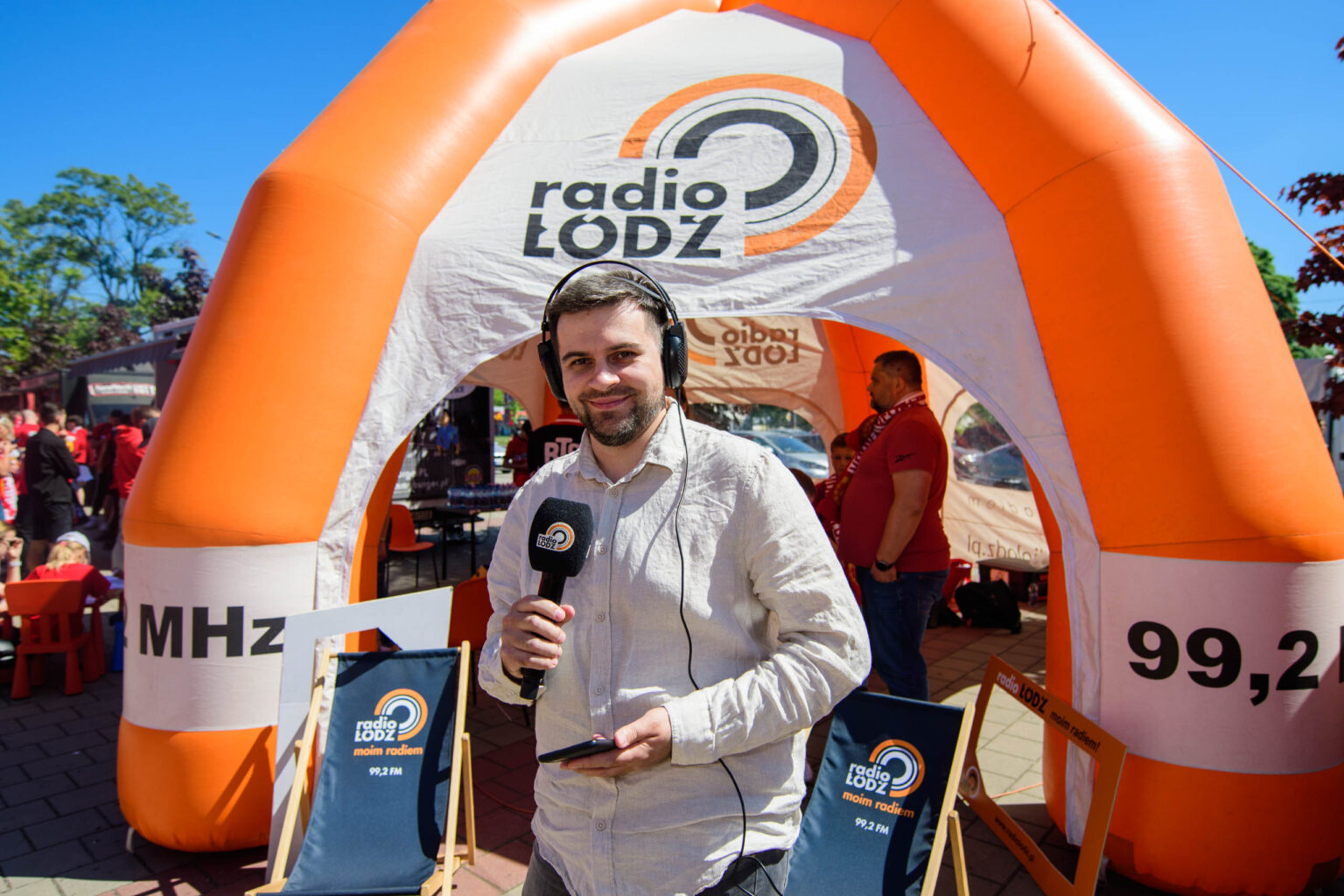 Studio przedmeczowe Radia Lodz i Widzewa Fot Sebastian Szwajkowski 27