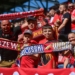 Doping kibiców w meczu Widzew Łódź - Zagłębie Lubin