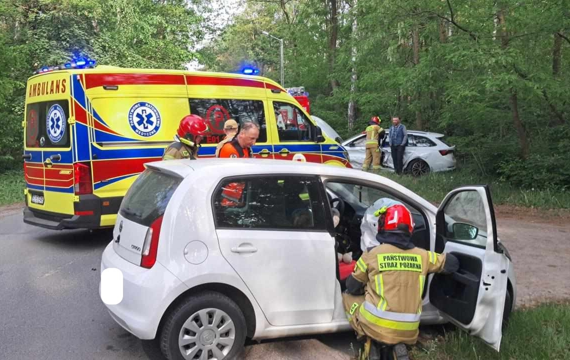 Wypadek w miejscowości Poręby