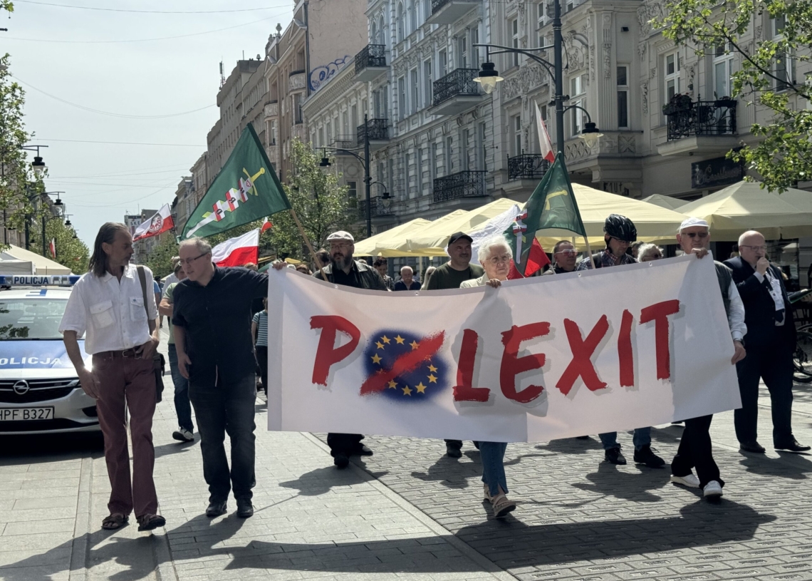 Łodzianie wzięli udział w marszu przeciwko Unii Europejskiej