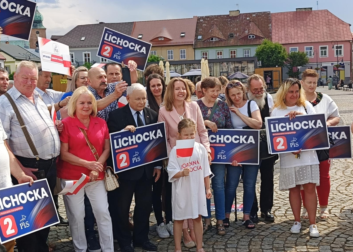 Wybory do Europarlamentu: Jarosław Kaczyński popiera Joannę Lichocką w Sieradzu