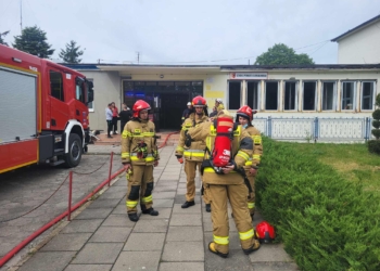 Pożar szkoły w Warcie