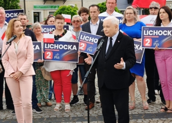 Wybory do Europarlamentu: Jarosław Kaczyński popiera Joannę Lichocką w Sieradzu