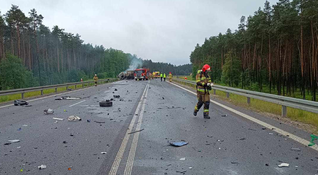 Śmiertelny wypadek na DK74 pod Bełchatowem
