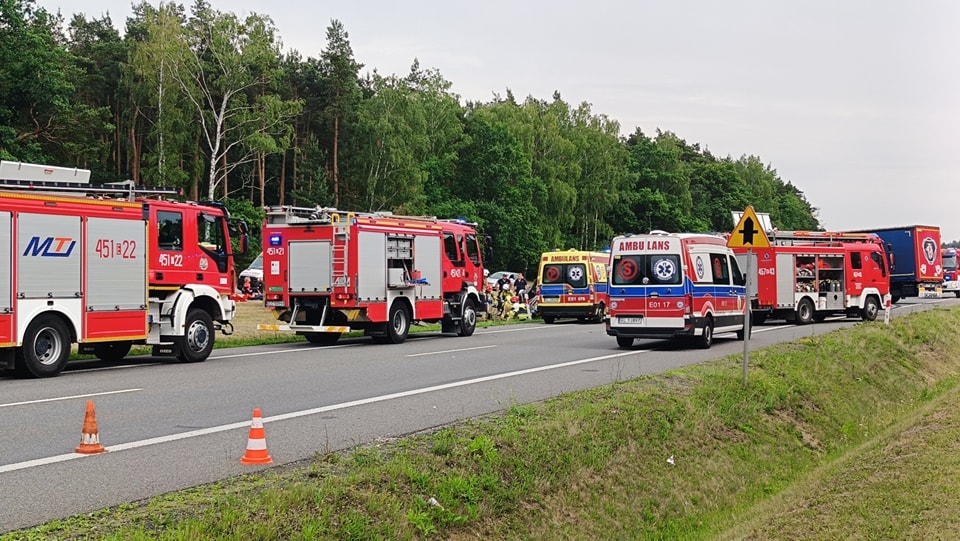 Bobrowniki. Tragiczny wypadek na DK70
