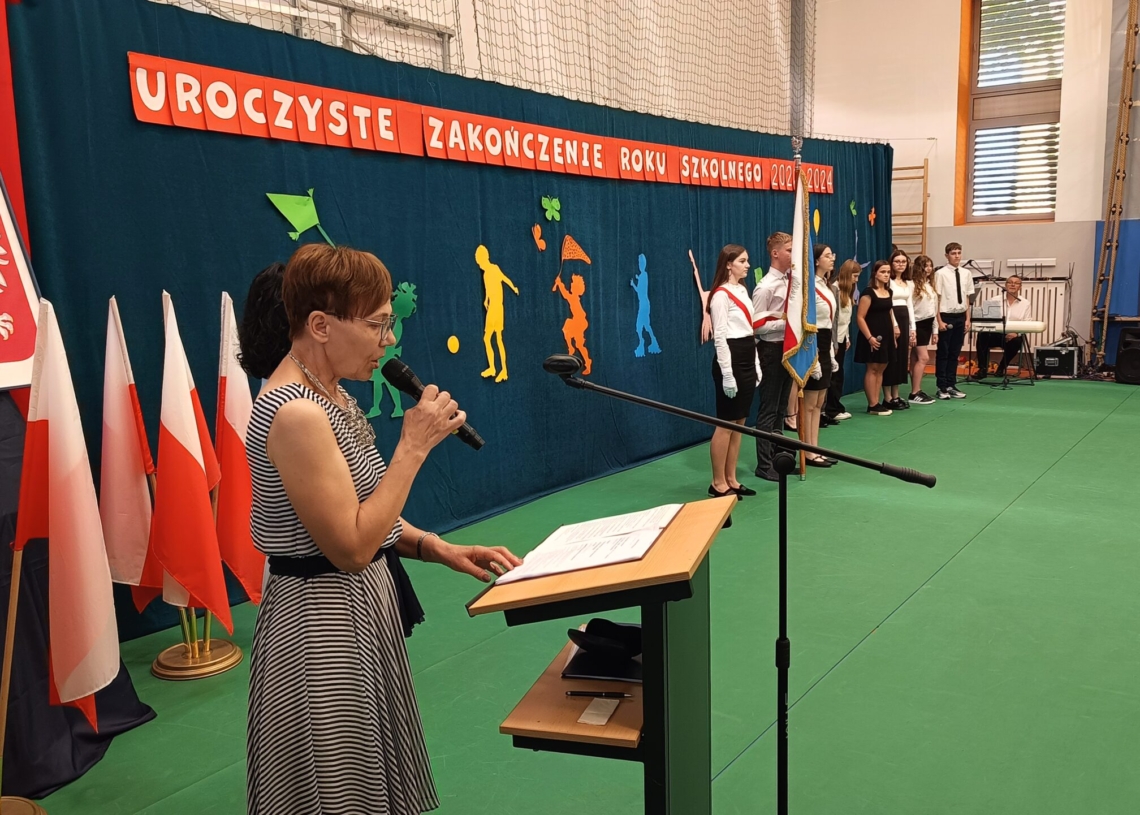 Wojewódzkie zakończenie roku w Sieradzu z udziałem wiceminister edukacji Katarzyny Lubnauer