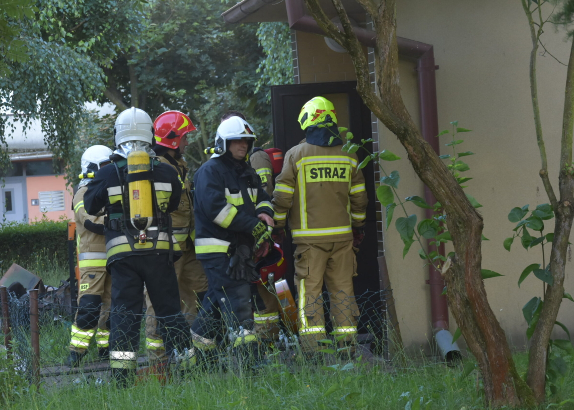 Pożar budynku wielorodzinnego w Sieradzu 1 Pożar budynku wielorodzinnego w Sieradzu