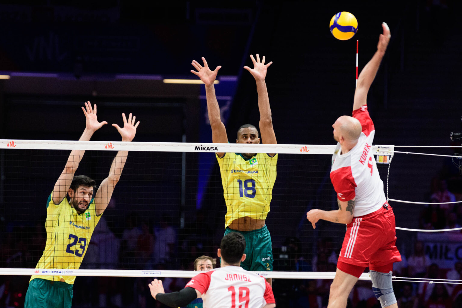 VNL Polska Brazylia Fot Sebastian Szwajkowski 17