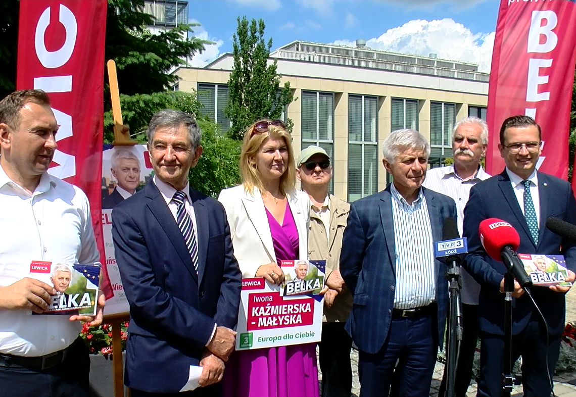 Podczas wyborczego tournée kandydaci Lewicy do Parlamentu Europejskiego, w tym Marek Belka, zawitali do Zduńskiej Woli 1 Marek Belka w Zduńskiej Woli
