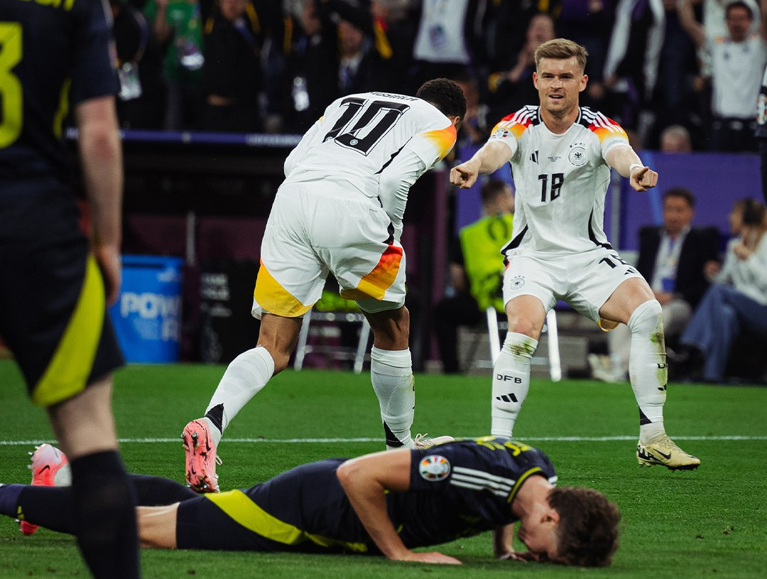 Euro 2024. Grad goli na początek, Niemcy zdemolowali Szkotów 1 Euro 2024. Niemcy - Szkocja 5:1