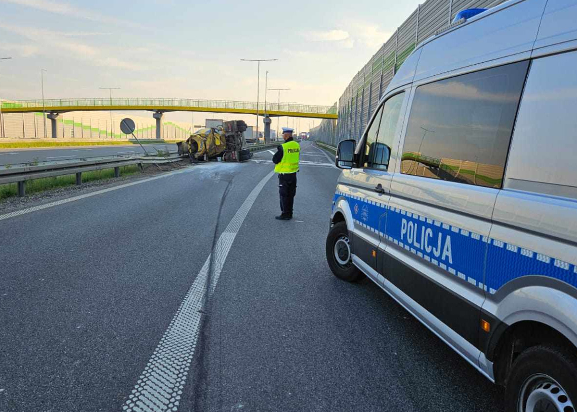 Utrudnienia na A1 w Piotrkowie Trybunalskim