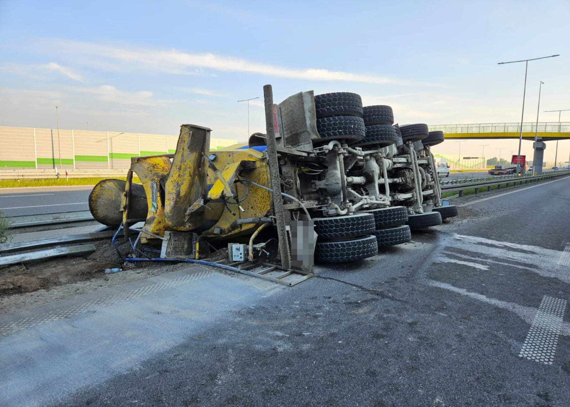 Utrudnienia na A1 w Piotrkowie Trybunalskim