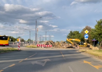 Do 30 czerwca miała się zakończyć przebudowa wiaduktów na ul. Przybyszewskiego. Końca prac jednak nie widać 1 Przebudowa wiaduktów na ul. Przybyszewskiego