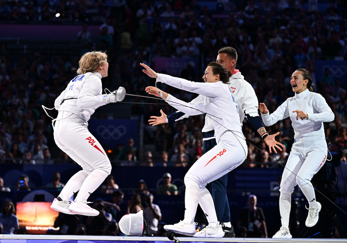 IO Paryż 2024. Niespodzianka polskich szpadzistek! "Biało-Czerwone" z brązem 1 medal polskich szpadzistek