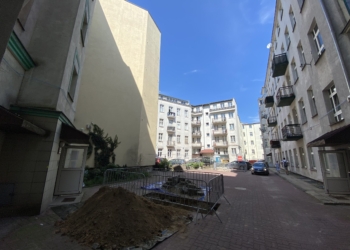 Kamienice przy ul. Legionów, pod którymi był drążony tunel średnicowy
