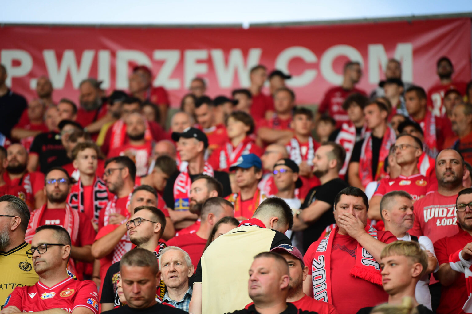 Kibice na meczu Widzew Lodz vs Lech Poznan Fot Sebastian Szwajkowski 24 1
