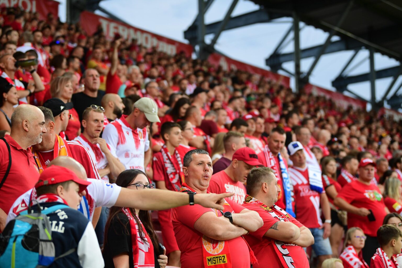 Kibice na meczu Widzew Lodz vs Lech Poznan Fot Sebastian Szwajkowski 30 1