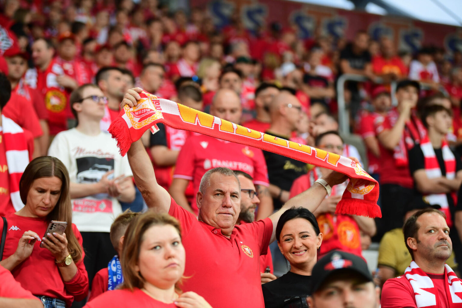 Kibice na meczu Widzew Lodz vs Lech Poznan Fot Sebastian Szwajkowski 31 1