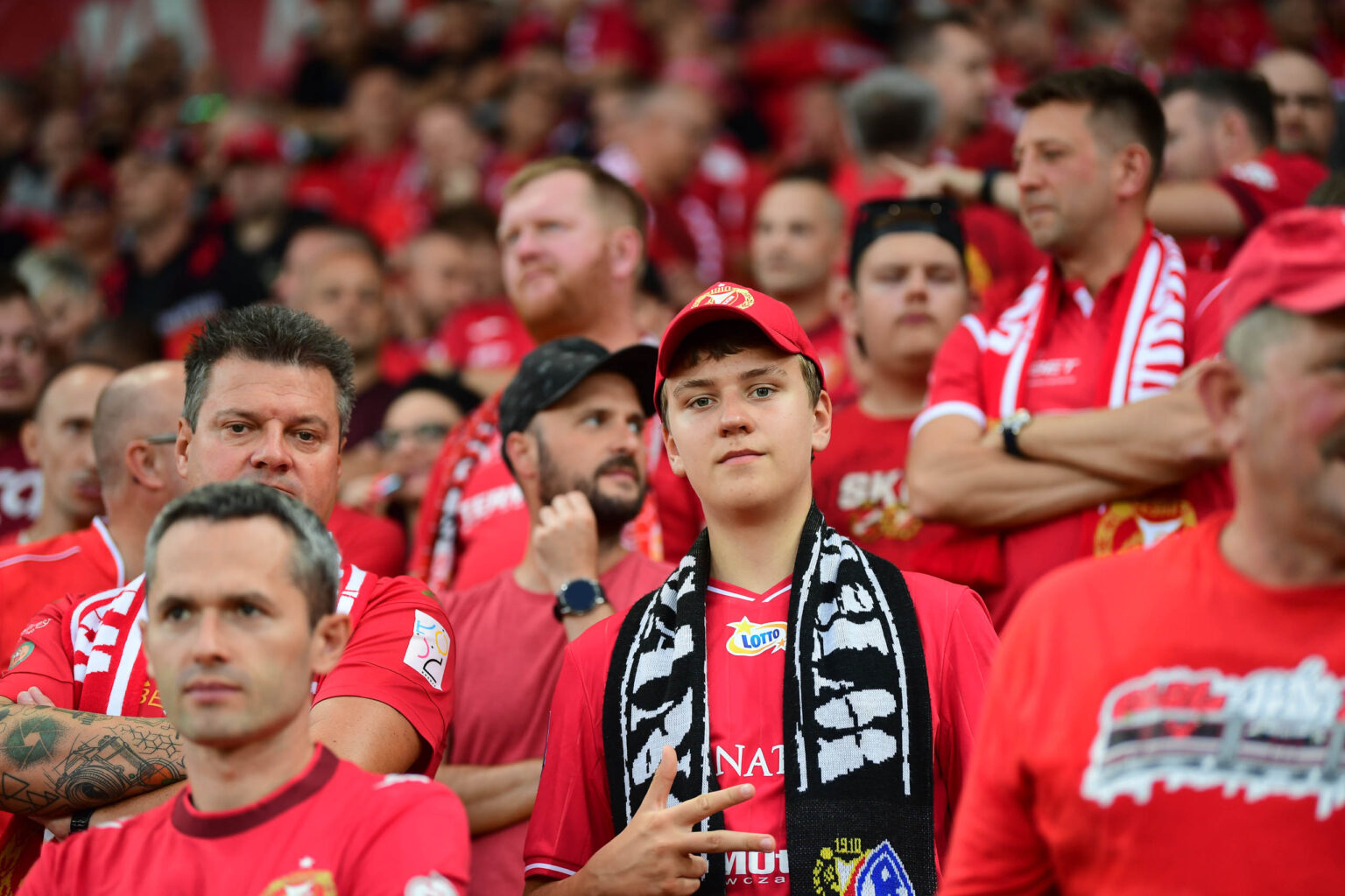 Kibice na meczu Widzew Lodz vs Lech Poznan Fot Sebastian Szwajkowski 70 1