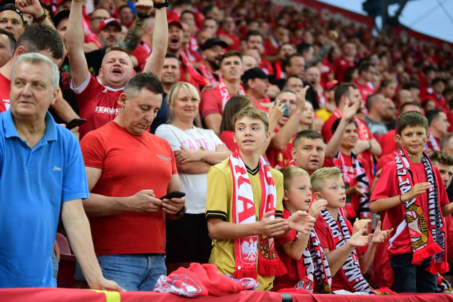 Kibice na meczu Widzew Lodz vs Lech Poznan Fot Sebastian Szwajkowski 82 1