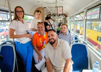 Wakacyjny Tramwaj Radia Łódź z Agustinem Egurrolą, fot. Sebastian Szwajkowski