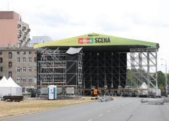 Łódź Summer Festival 2024. Budowa sceny i utrudnienia w ruchu na Kościuszki i Radwańskiej