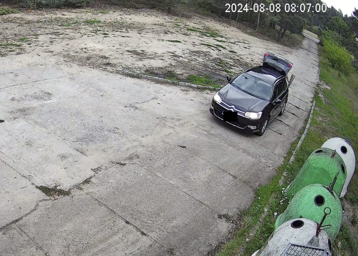 Nielegalnie pozbywał się śmieci. Nie wiedział, że jest monitorowany