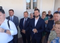 Otwarcie biura Cezarego Tomczyka i Krzysztofa Habury w Wieluniu