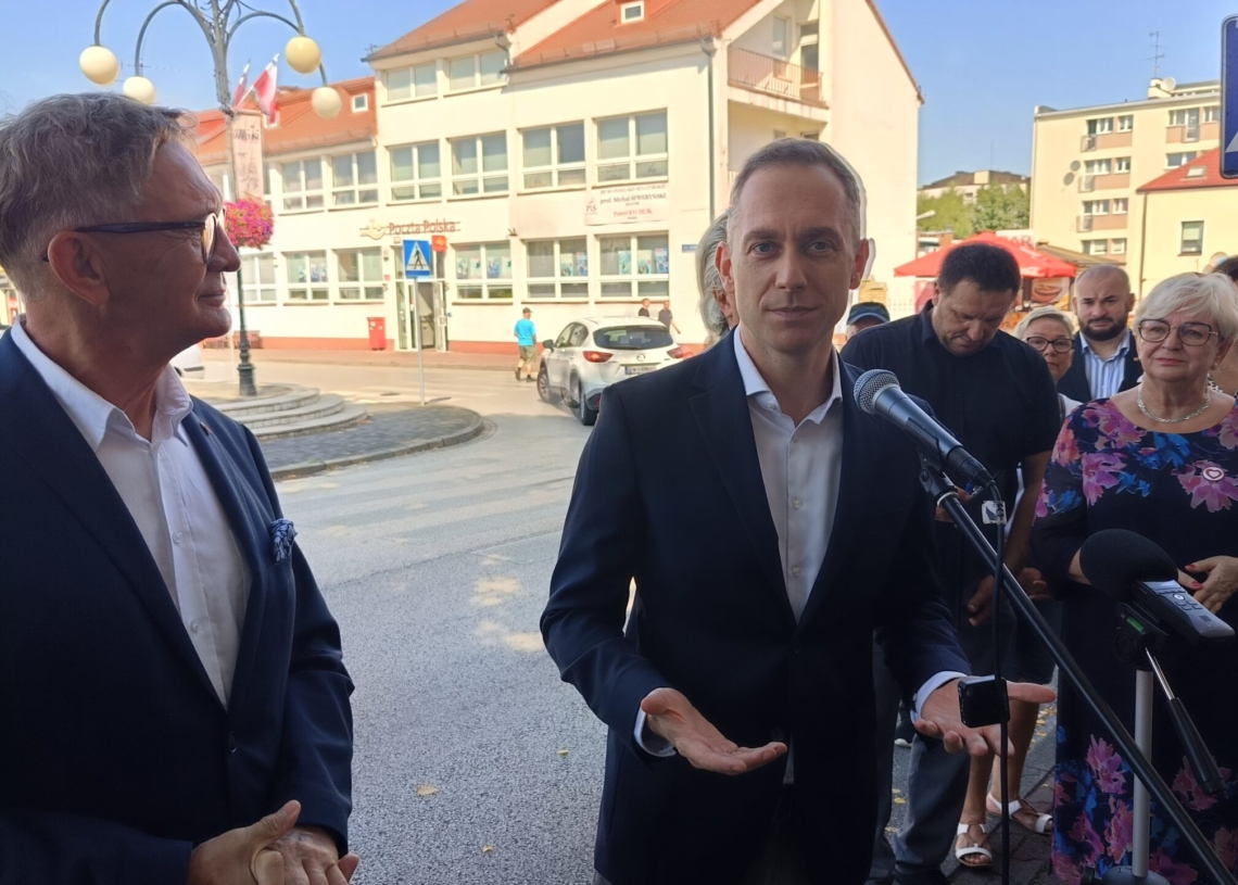Otwarcie biura Cezarego Tomczyka i Krzysztofa Habury w Wieluniu