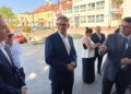 Otwarcie biura Cezarego Tomczyka i Krzysztofa Habury w Wieluniu