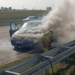 Na autostradzie A1 zapalił się samochód 7 autostradzie A1