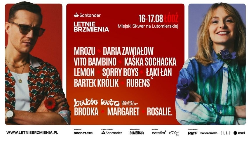 Santander Letnie Brzmienia w Łodzi. Nowa lokalizacja i 3 sceny 1 Santander Letnie Brzmienia