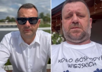 Samorządowcy z Łódzkiego - Krystian Krogulecki i Rafał Przybył
