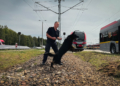 Wspólne szkolenie psów służbowych łódzkiej policji i Służby Ochrony Kolei