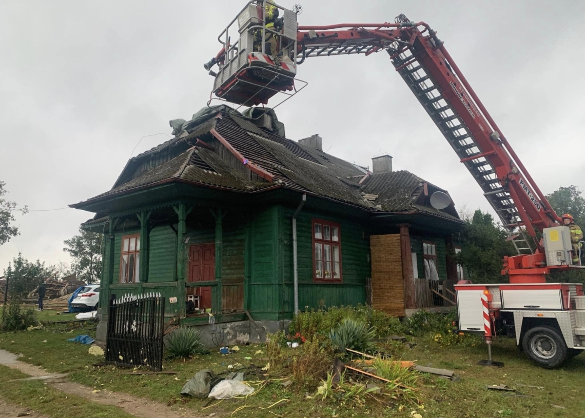 Burze i ulewy w Łódzkiem. Brudzewice