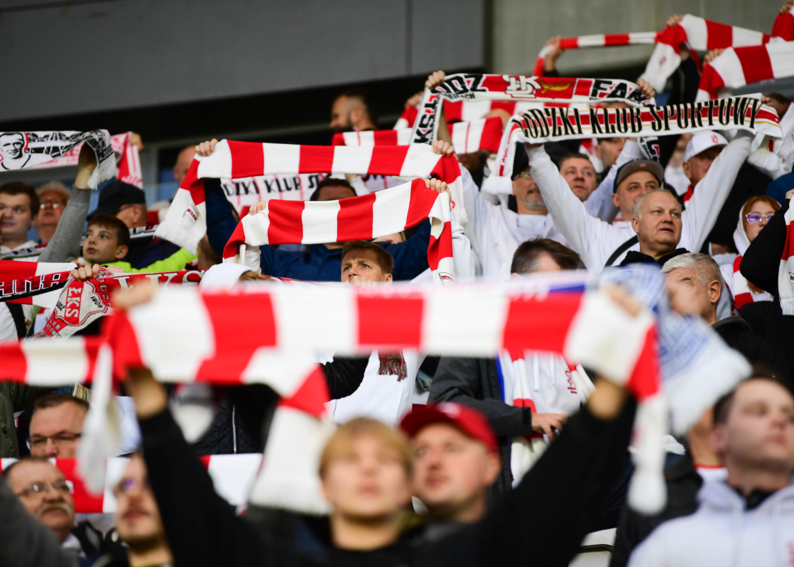 ŁKS Łódź - Pogoń Siedlce, doping kibiców