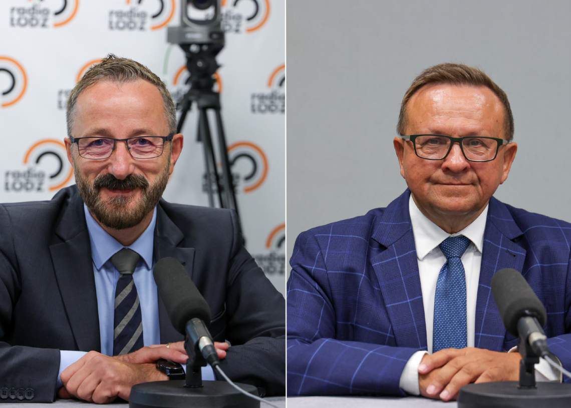 Polityczny Poniedziałek. Krzysztof Piątkowski (KO) i Marek Matuszewski (PiS) 1 Krzysztof Piatkowski i Marek Matuszewski fot Konrad Ciezki