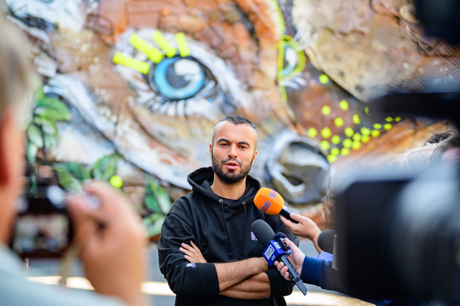 Odsloniecie murala Artura Bordalo Fot Sebastian Szwajkowski 11