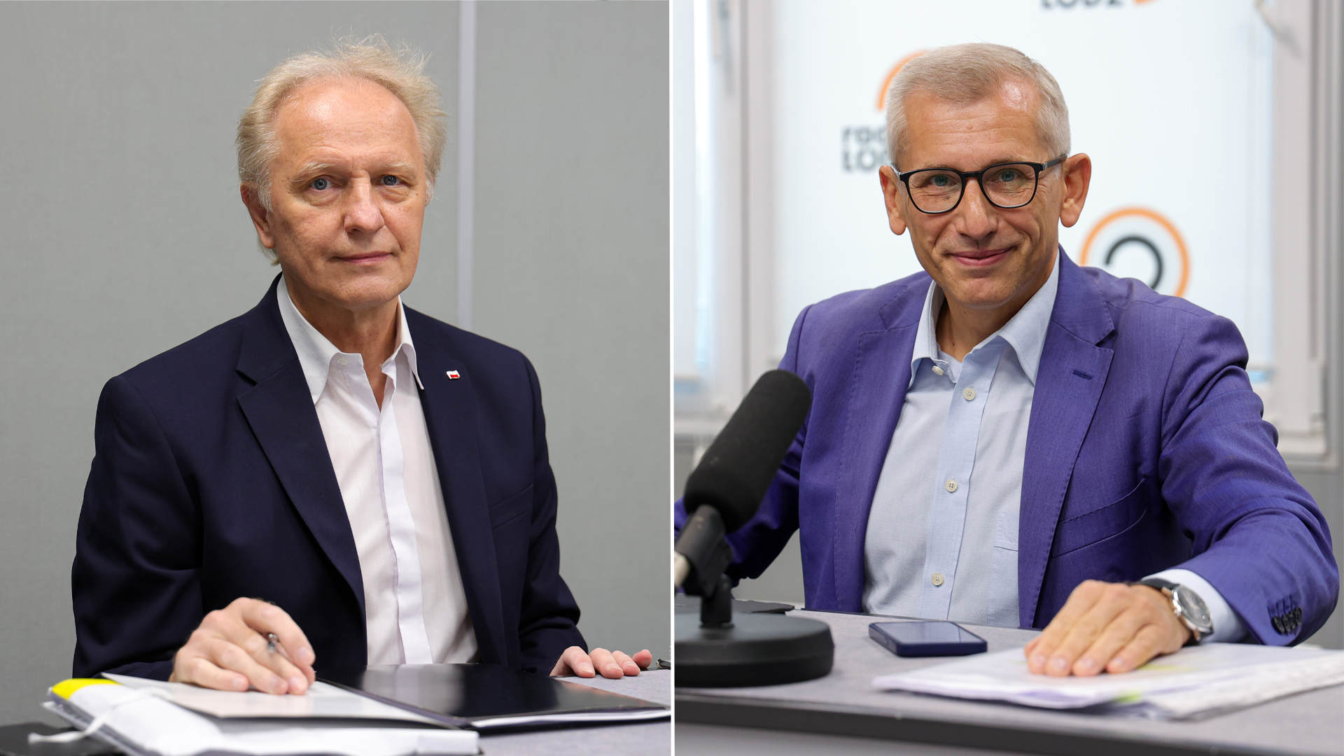 Polityczny poniedziałek. Włodzimierz Tomaszewski (z lewej), Krzysztof Kwiatkowski (z prawej)