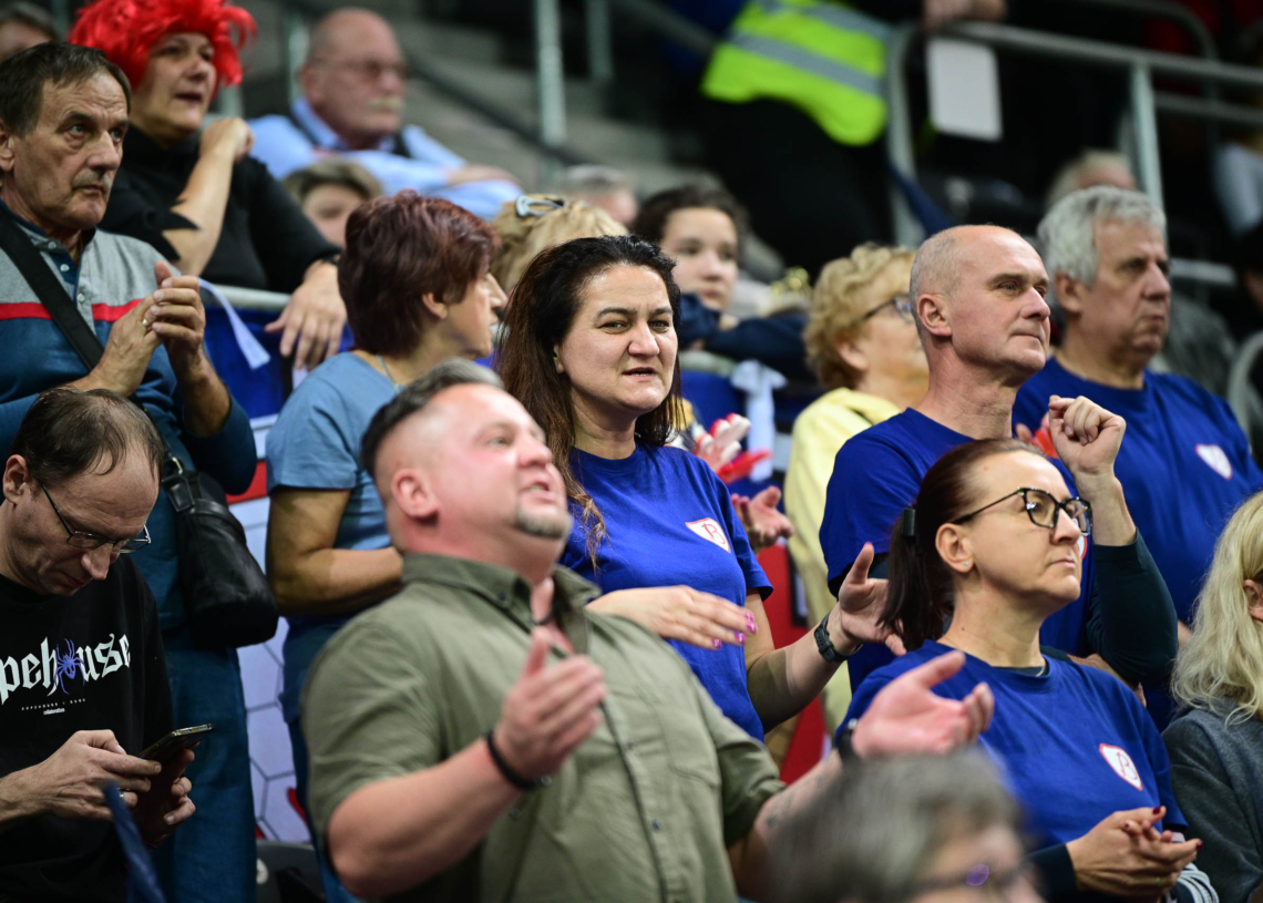 Doping kibiców na meczu PGE Grot Budowlani Łódź - KS DevelopRes Rzeszów