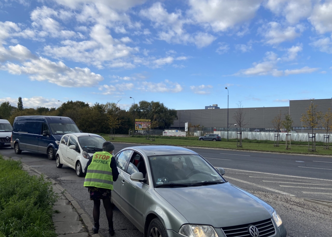 Protest mieszkańców w sprawie przebudowy obwodnicy Łodzi