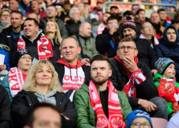 Kibice na meczu Polska-Niemcy U21