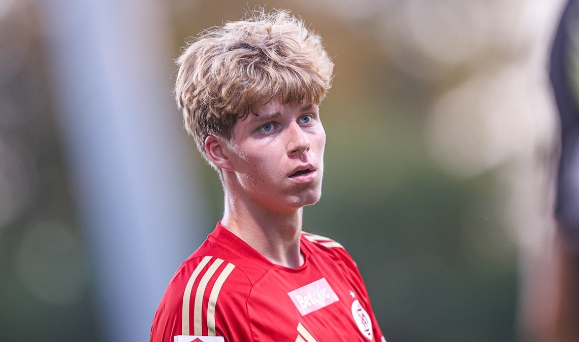 Elite League U-20: Antoni Młynarczyk z golem w debiucie. Niemcy jednak za mocni 1 Antoni Młynarczyk