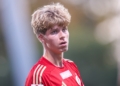 Elite League U-20: Antoni Młynarczyk z golem w debiucie. Niemcy jednak za mocni 4 Antoni Młynarczyk